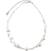 Behave Ketting - Parelketting - Necklace - Dames - Halsketting - 40 cm (+8 cm verlengketting) - Parelmoer