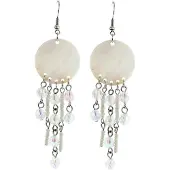 Behave - Oorhangers boho chic met schelp en kralen voor zomerlooks