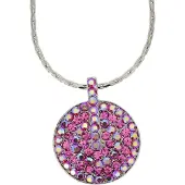 Behave - Ketting met roze hanger, nikkelvrij - Trendy modeaccessoire - 19 cm + 4,5 cm verlengketting