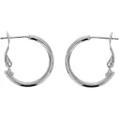 Behave - Oorringen dames klein rond - zilverkleur - tijdloos basic