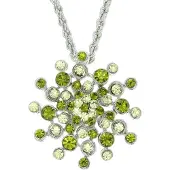 Behave ketting - Groene stenen - Nikkelvrij - Modeaccessoire