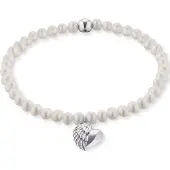 Engelsrufer Armband ERB-HEARTWING-PE - Lengte 17 CM - Gerhodineerd sterling zilver