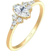 Elli Ring 'Kristall' goud / transparant