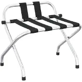 vidaXL Bagagerek met rugleuning zilver 56x39x52cm