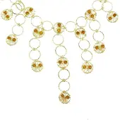 Behave - Ketting met Ronde Hangertjes - Goudkleurig - Nikkelvrij - 41 cm