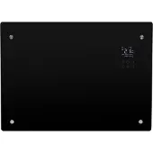 Eurom Convector verwarming alutherm verre 1000w voor in de badkamer met wi-fi en glazen behuizing zwart