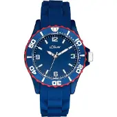 s.Oliver Kwartshorloge 2036495 Armbandhorloge, kinderenhorloge, analoog, siliconen armband, cadeau-idee