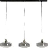 Light & Living Eettafel Hanglamp Solna 3 Glazen Kappen
