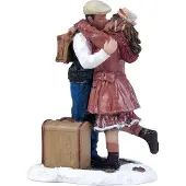 Luville Kerstfiguur vaarwel zoenen
