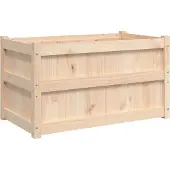 vidaXL Plantenbak 90x50x50 cm massief grenenhout