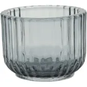 Point-Virgule theelichthouder uit glas blauw D 10.5 cm H 7.7 cm