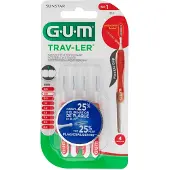 Gum Trav-Ler 0.8 mm rood - 4+1 Gratis