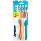 Jordan 1+1 Gratis: Tandenborstel Total Clean Medium 4-pack 4 Stuks