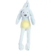 Happy horse Konijn Richie Nachtlampje met rustgevende geluiden 34cm - Blauw - Baby cadeau