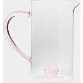 Sissy-Boy Glazen Karaf Met Roze Hartje Aan De Binnenkant