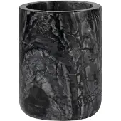 Mette Ditmer Marble tandeborstelbeker 10 cm Zwart-grijs