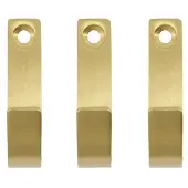 Meraki Thapsus haak 3-pack Geborstelde messing afwerking