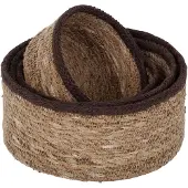 Dixie Emil seagrass mand small 4-pack Natuur-bruin