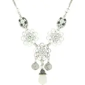 Behave - Ketting Met Bloemenhanger - Vintage Romantische Stijl - 43,5 cm