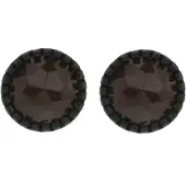 Behave - Oorstekers dames - Donkerbruin accent - Klassiek retro accessoire