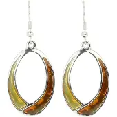 Behave - Oorhangers ovaal - Bruin - Elegant herfstaccent bij elke look