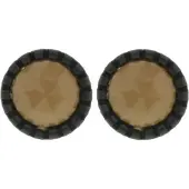 Behave - Oorstekers - Rond 1,3 cm - Bruin