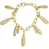 Behave - Goudkleurige armband met hangers - Minimal chic stijl