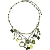 Behave - Groene Ketting met Diverse Hangers - 30 cm