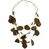 Behave - Groene Ketting met Bladeren - 64,5 cm
