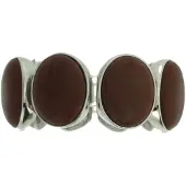 Behave - Bruine rek armband - Casual chic accessoire - 15 cm