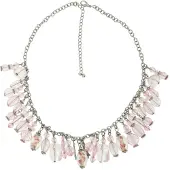 Behave - Schakelketting met diverse kralen 42 cm - Nikkelvrij - Mode-accessoire