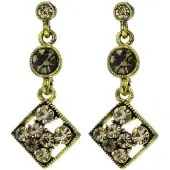 Behave - Oorhangers dames - Goudkleur bruin - Retro chic look