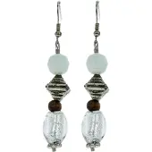 Behave - Oorhangers - Neutraal met kralen - Boho stijl - Casual chic