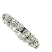 Behave - Armband - imitatieleer met steentjes - casual chic stijl