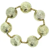 Behave - Goudkleurige armband met kralen - Statement feeststijl