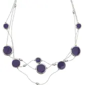 Behave - Drop Ketting met Paarse Accenten - Elegant Accessoire voor Elke Gelegenheid