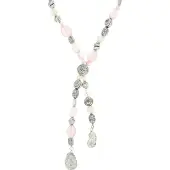 Behave - Lange ketting kunststof kralen - 60,5 cm (+ verlengketting 7 cm)