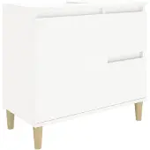 vidaXL Badkamerkast 65x33x60 cm bewerkt hout wit