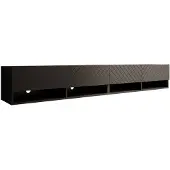 Meubella TV-Meubel Asino mat Zwart 200cm hangend zwevend