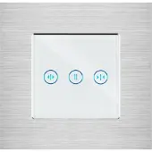Perfect Switches TOUCH SCHAKELAAR | ALUMINIUM | ZILVER | ZONWERING / GORDIJN | WIFI