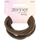 Zenner Haarelastiek Roll-up Xxs Bruin 8 Stuks