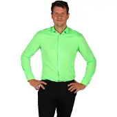 Coppens Herenhemd Basic neon groen | Maat S |