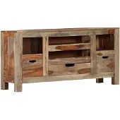 vidaXL Dressoir 100x30x50 cm massief acaciahout grijs