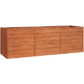 vidaXL Plantenbak verhoogd 240x80x77 cm cortenstaal roestig