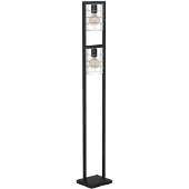 Eglo Staande lamp JUBILY Vloerlamp in zwart van staal - excl. E27 - 2X40W (1 stuk)