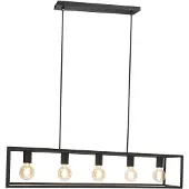 Eglo Hanglamp Blackcrown Zwart 5xe27
