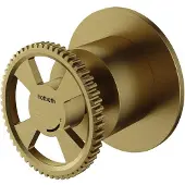 Hotbath Cobber @Work CW010CEXT afbouwdeel inbouw stopkraan koud geborsteld messing PVD