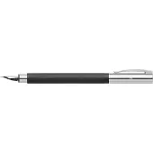 Faber-Castell vulpen - Ambition - zwart geborsteld edelhars - M - FC-148140