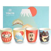 Tokyo Design Studio - Kawaii - Koppenset - 4-delig - 170ml - Porselein