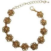 Zeeuws Meisje - Elegante bescheiden armband Zeeuwse knoopjes verguld